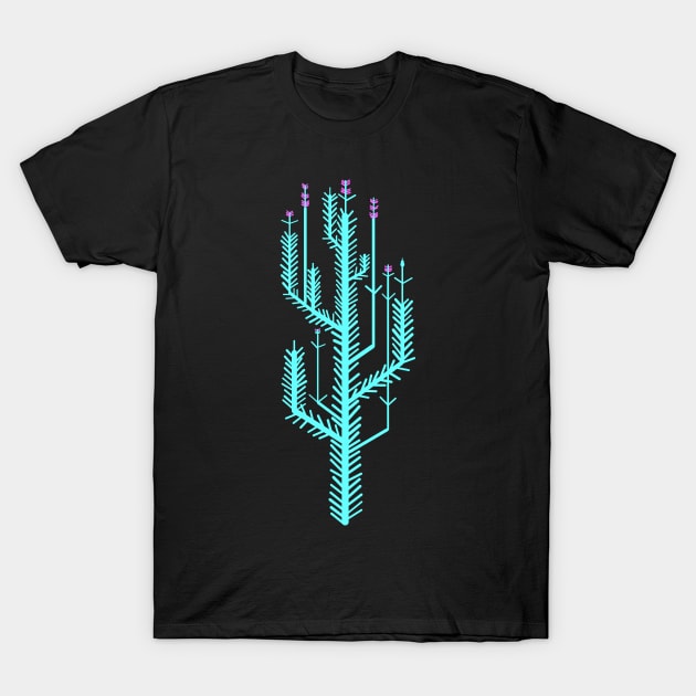 neon desert plant T-Shirt by Nikokosmos